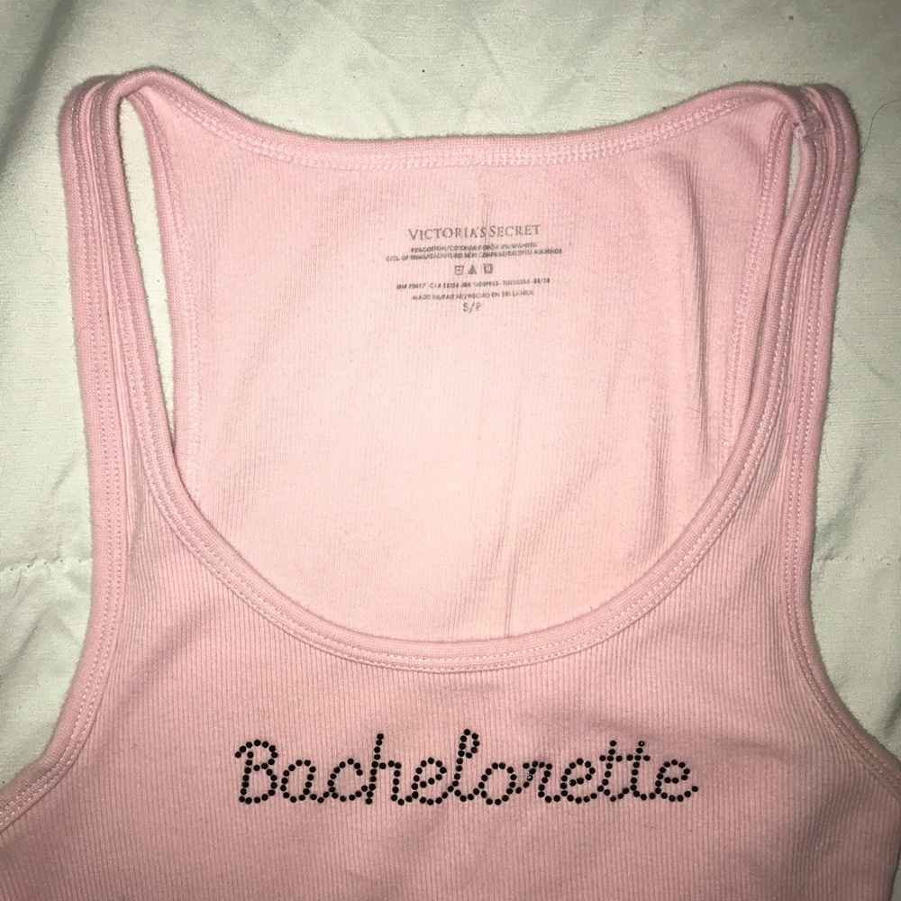 Pink VS Bachelorette Bling Tank Top - Picture 5 of 6